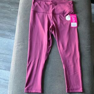 Yogalicious High-rise Capri Length Nude Tech Leggings